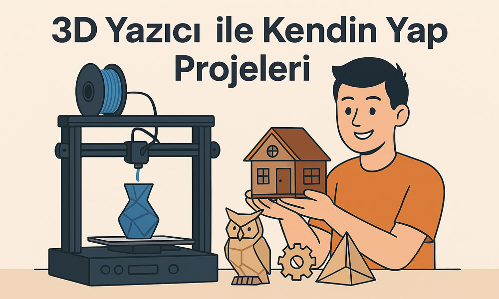Üç boyutlu (3d yazıcı) ile kendin yap projeleri